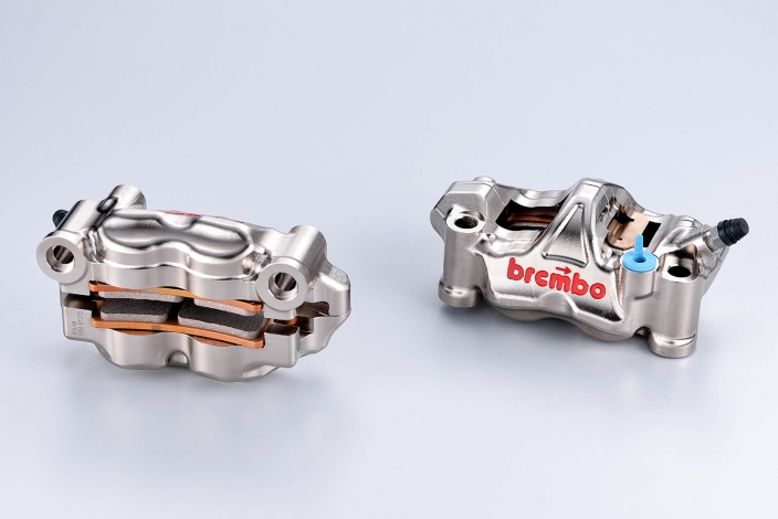 BREMBO RACING PAIR OF RADIAL BRAKE CALIPERS GP4-RX CNC P4 32 100MM