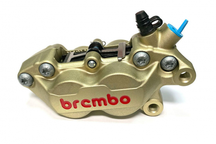 BREMBO FRONT RIGHT BRAKE CALIPER GOLD SERIES 40MM P4 30/34 RED LOGO