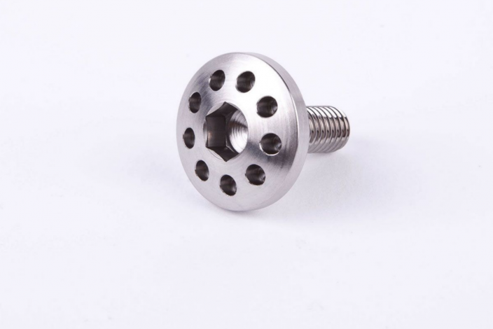 Titanium side stand switch screw