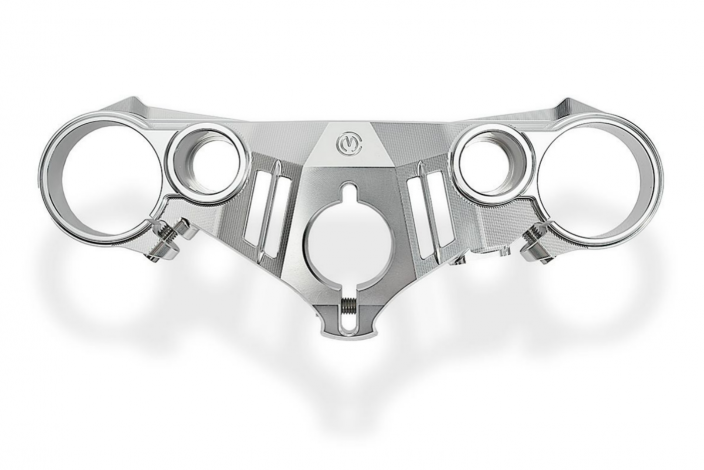Billet Aluminium steering top triple yoke Streetfighter V4 - OEM 53mm. front forks