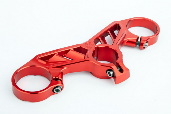 Billet Aluminium steering top triple yoke Panigale V4 - Ohlins Racing 52mm. front forks